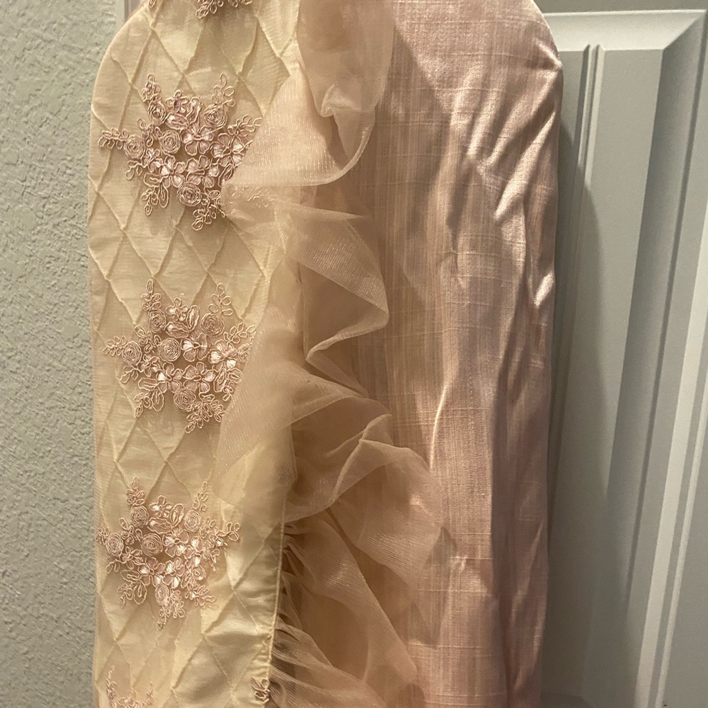 Frilly dusty pink Diaper Stacking bag